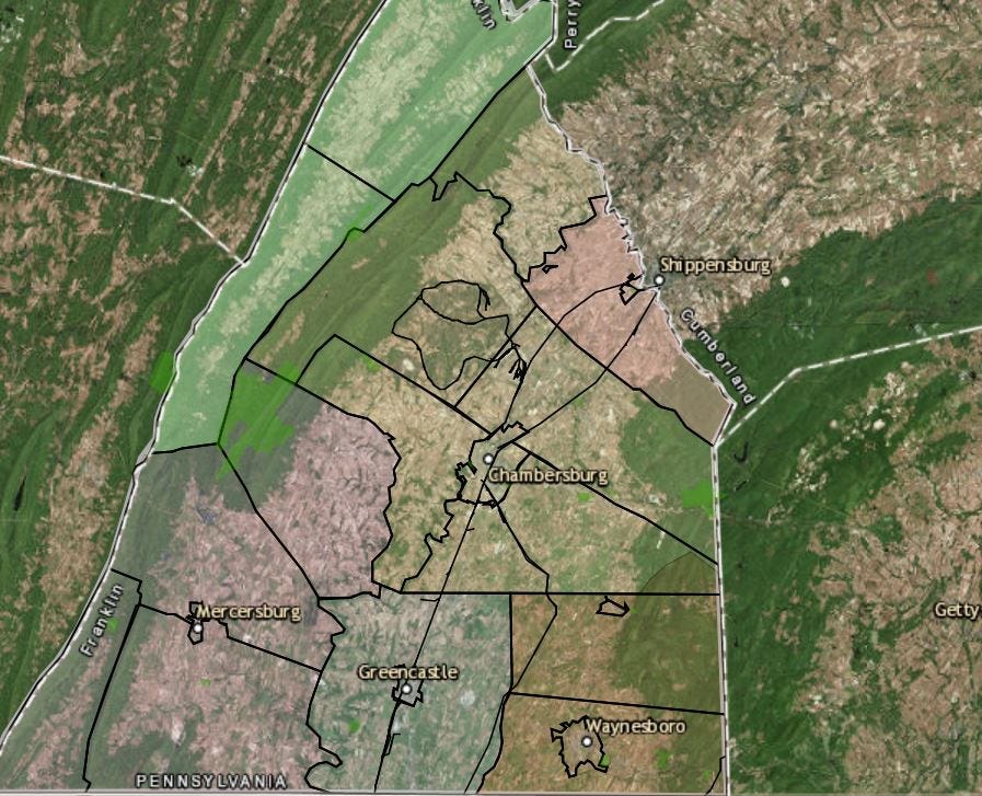 Franklin County Pa Gis Map Aerial Photos Lead To Increased Assessments In Franklin County