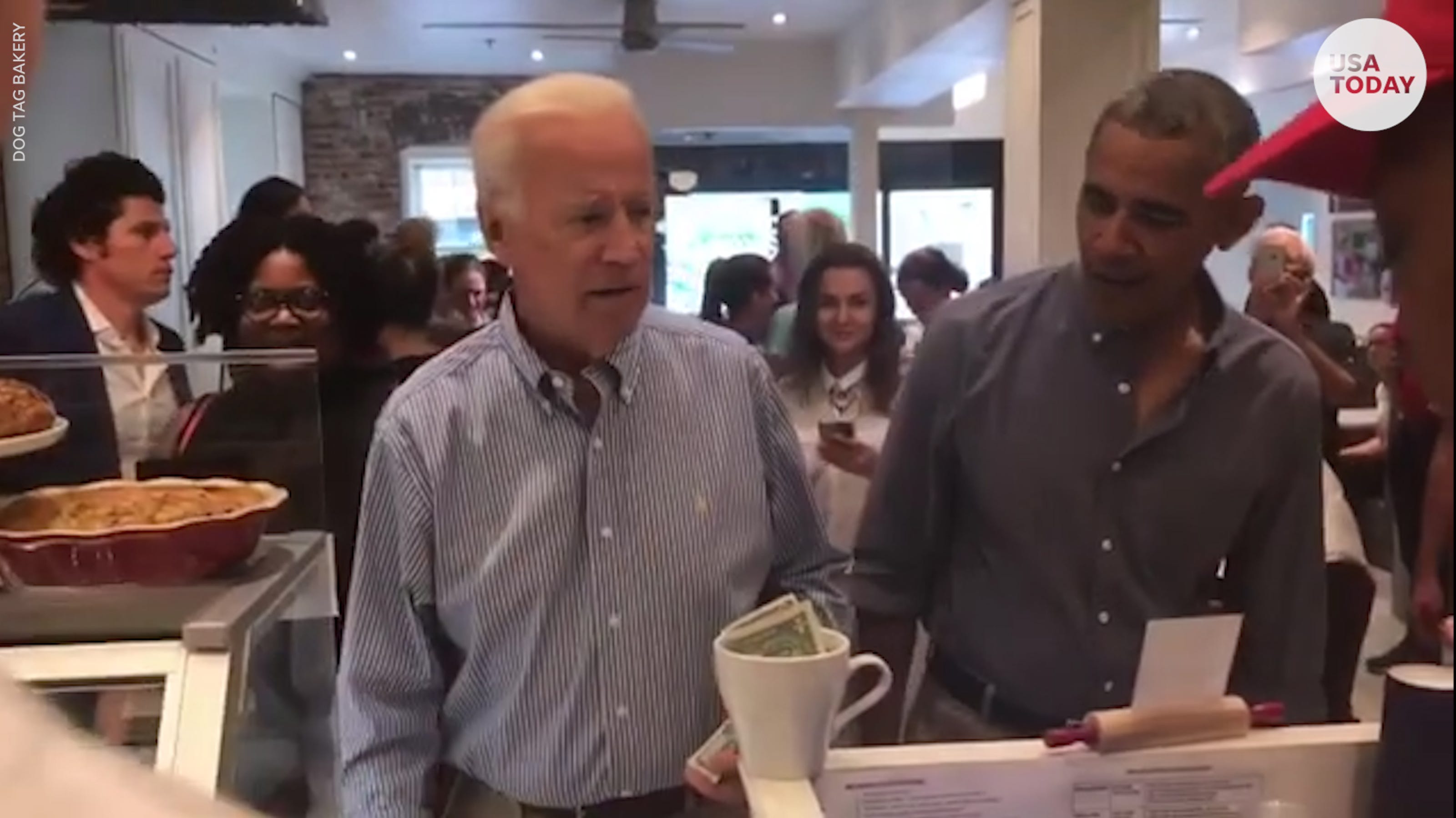 Bffs Obama And Biden Spotted At Dc Bakery 6830