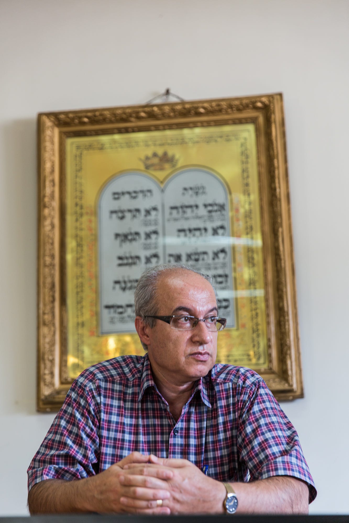 Homayoun Sameyah Najafabadi, chairman of the Tehran Jewish Committee, in Tehran, Iran, on July 11, 2018.