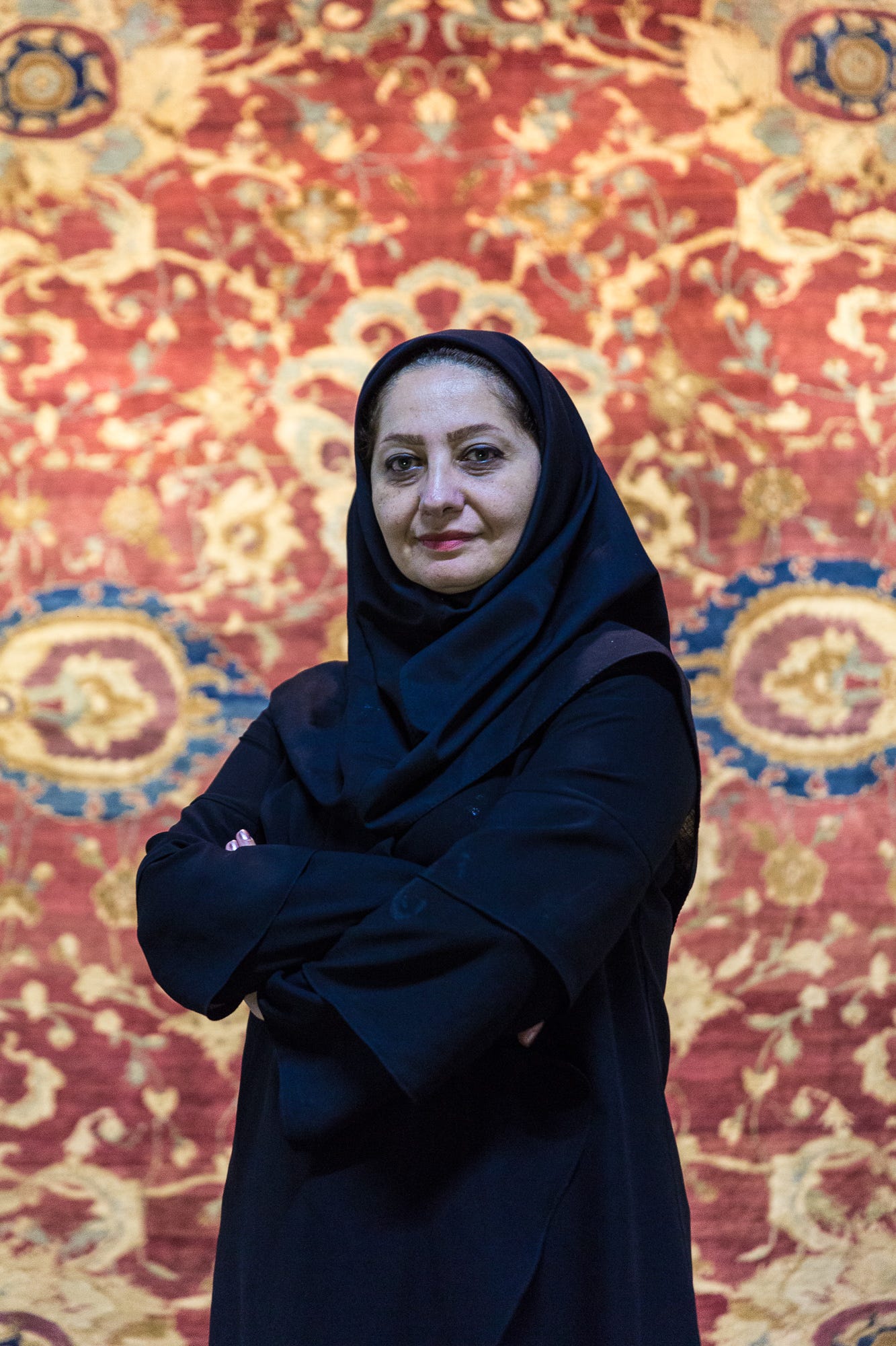 Parisa Beyzaei, the director of Iran’s National Carpet Museum, in Tehran on July 14, 2018.