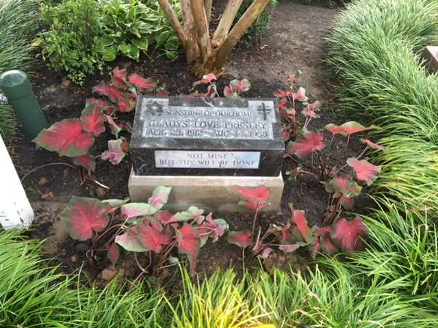 Elvis Designed Tombstone For Mother Gladys Presley Back At Graceland