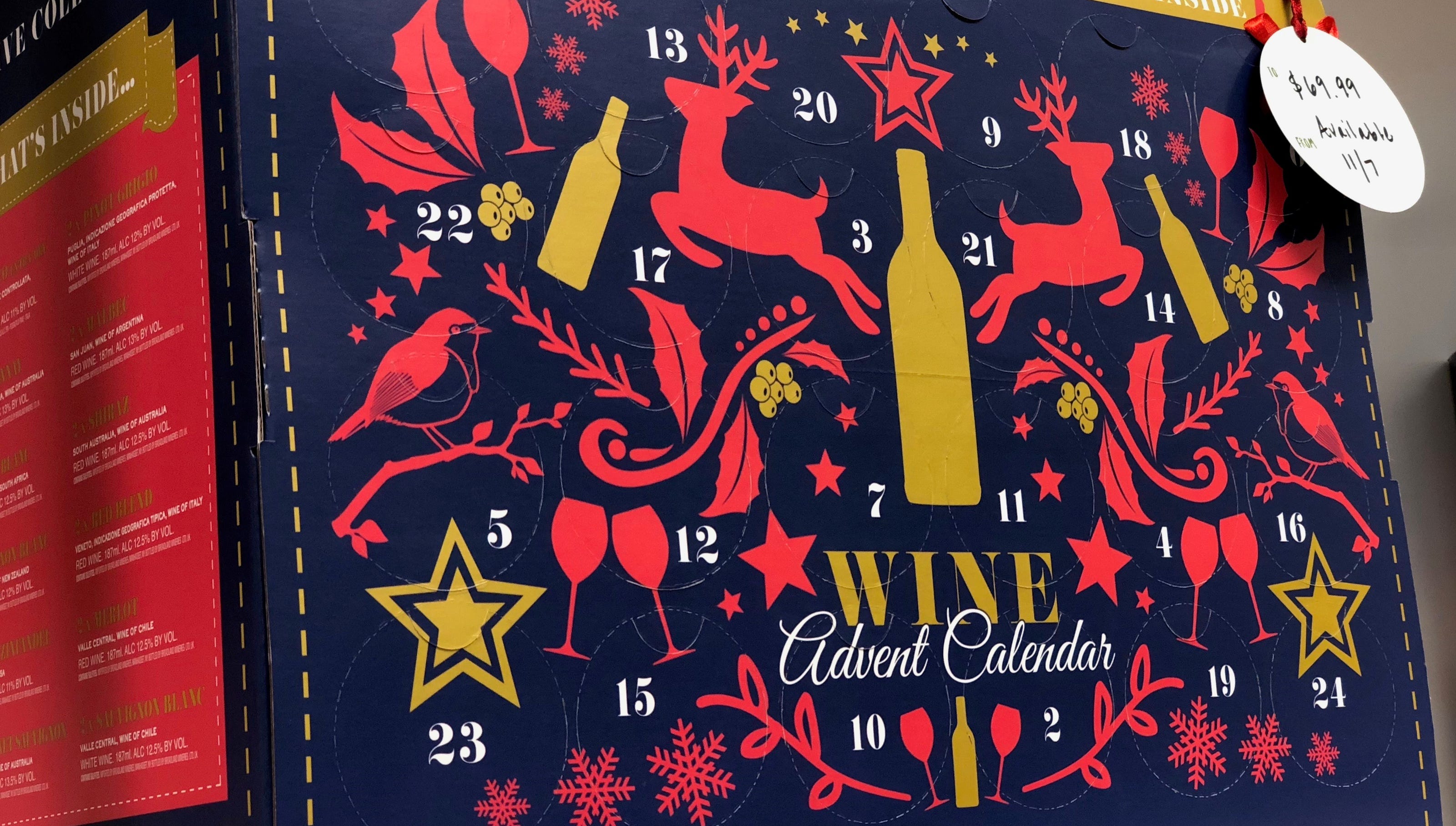 Aldi to have wine Advent calendar for Christmas
