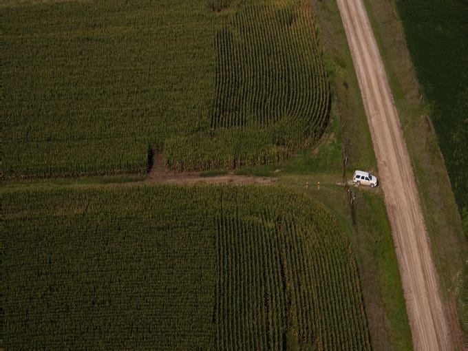 The site where remains believed to be Mollie Tibbetts were found