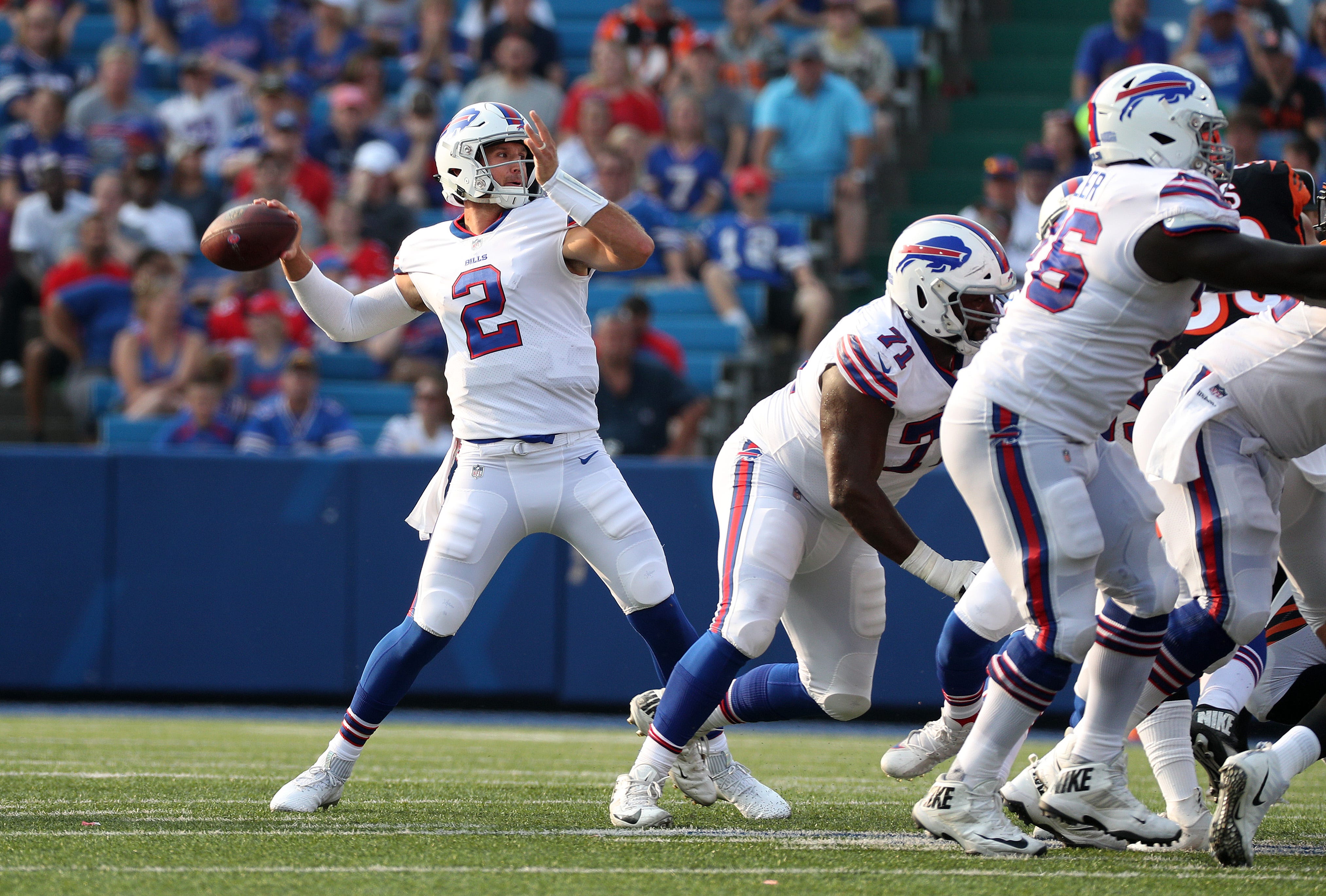 Buffalo Bills' Stevie Johnson (13) runs in for a touchdown during their  35-34 loss to