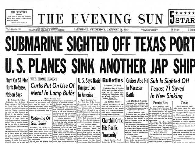 U Boats Prowled Gulf In The Deadly Summer Of 1942