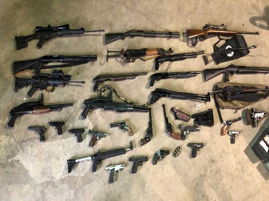 Police seized firearms and ammunition from the residence of Joshua Hutchins, 22, of York, who police say was unlawfully selling them to persons who weren't lawfully allowed to purchase or possess firearms.