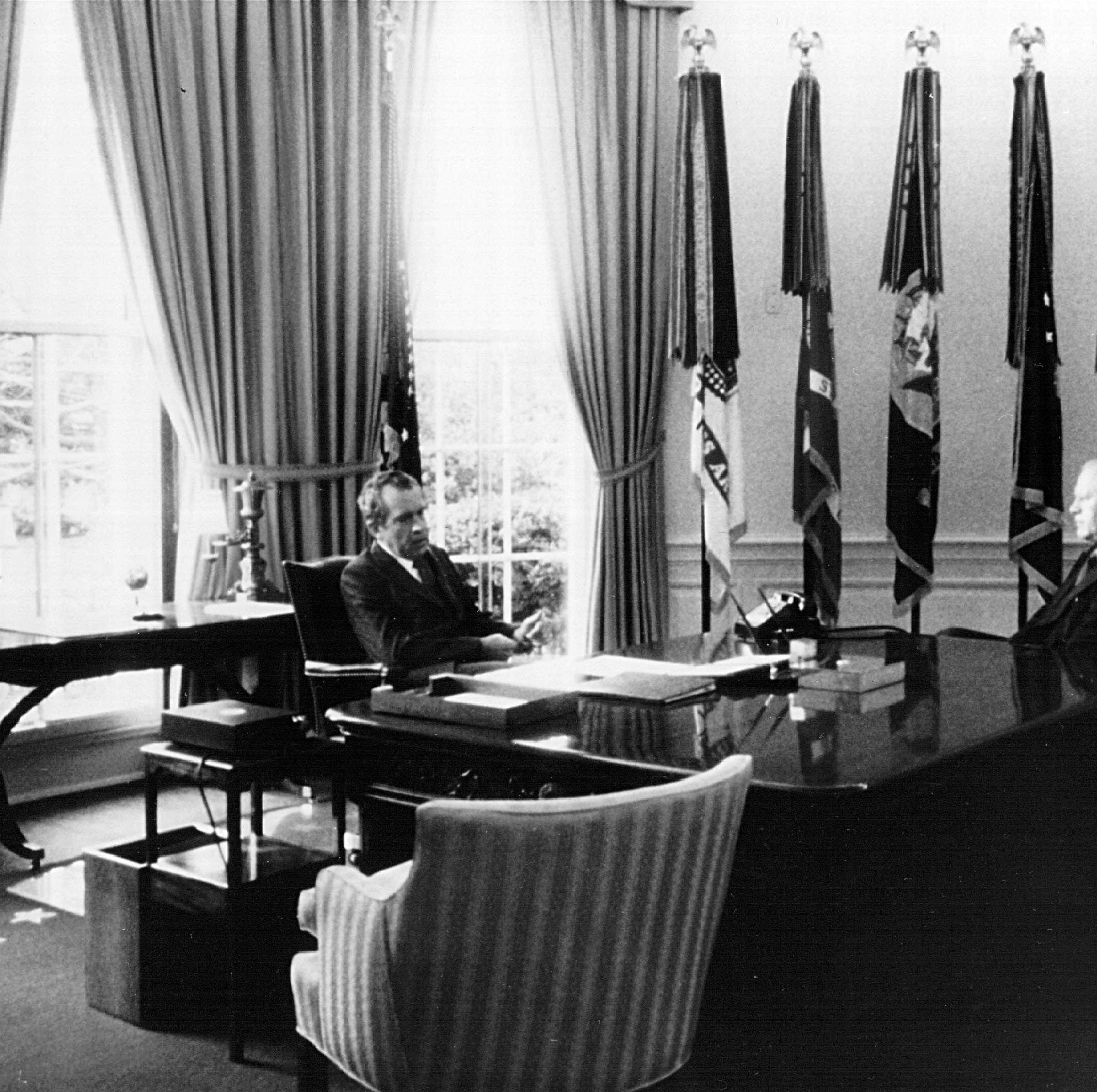 President Richard Nixon and Vice President Gerald Ford in 1974.