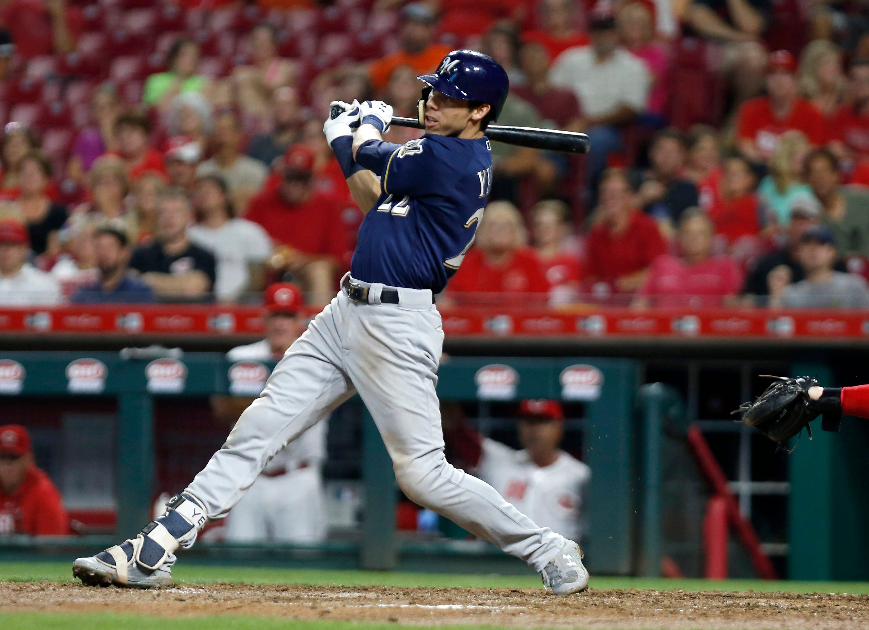 Christian Yelich goes 6-for-6 with a cycle to lead Brewers to wild win ...