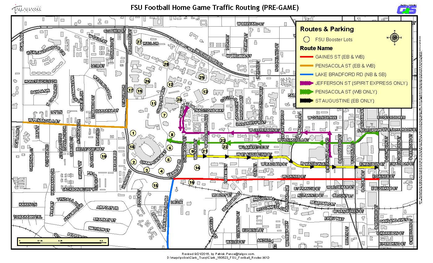 Fsu Football Parking Map Fsu Vs. Vt: Traffic, Shuttles And Safety For Game Day