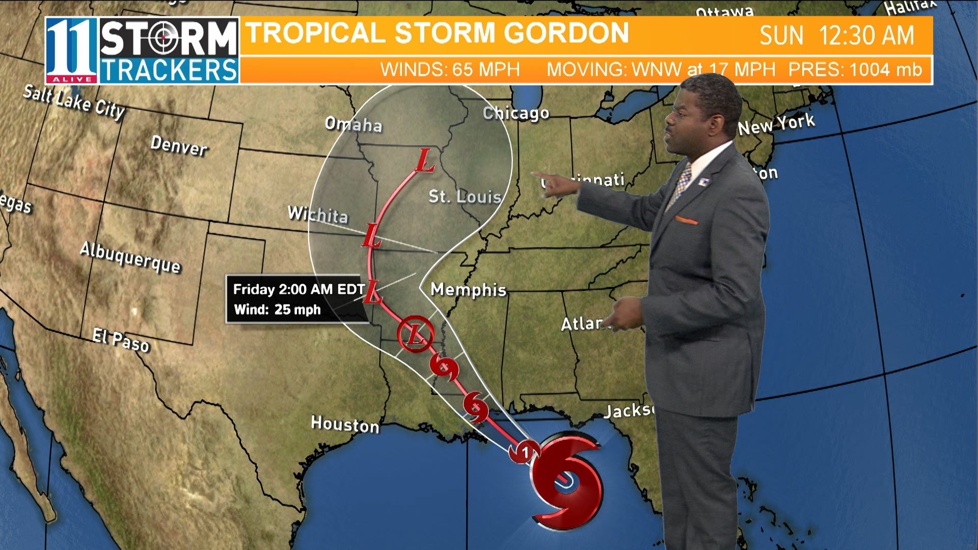 Tropical Storm Gordon expected to hurricane Monday