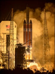 At Launch Pad 37 at Cape Canaveral Air Base, a United Launch Alliance Delta IV Heavy rocket with NASA's Parker Solar Probe took off at 3:31 am (EDT) on Sunday, August 12, 2018.
