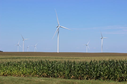 A wind farm in Benton County.