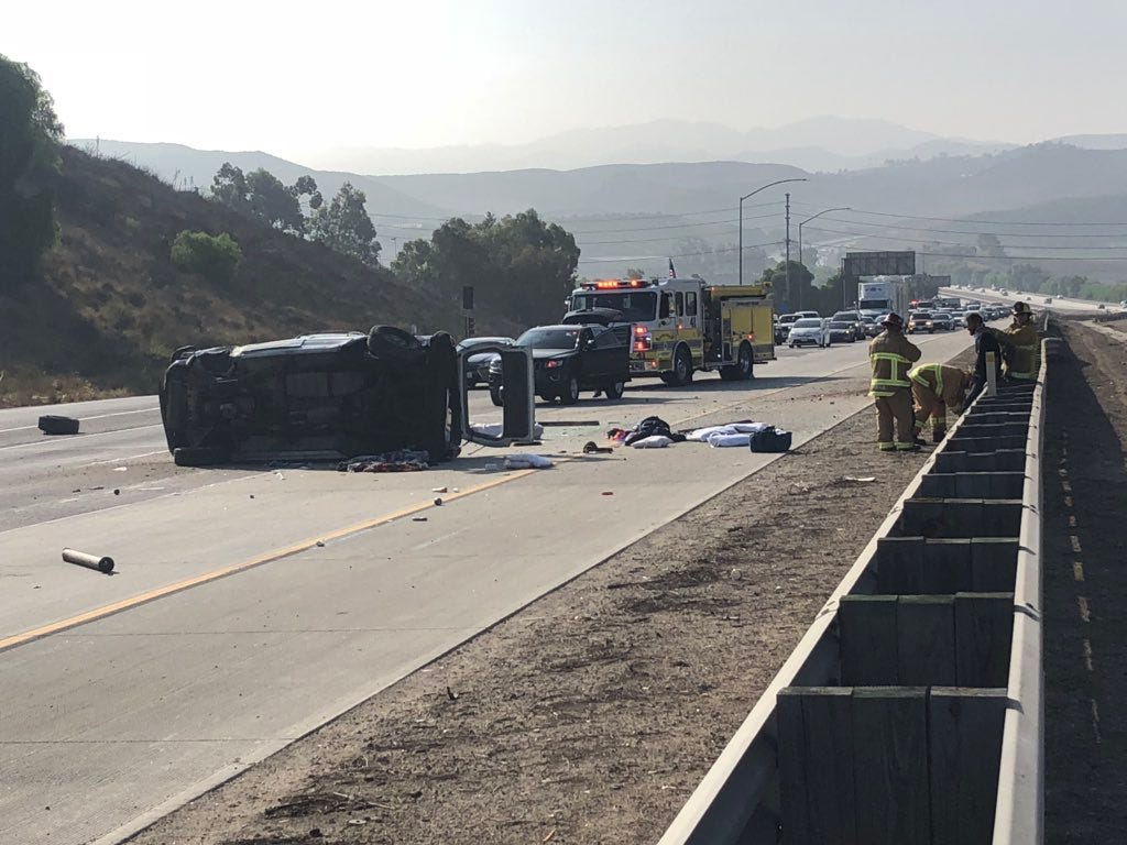 Lanes Cleared After Crash On Highway 23 In Moorpark Slows Traffic