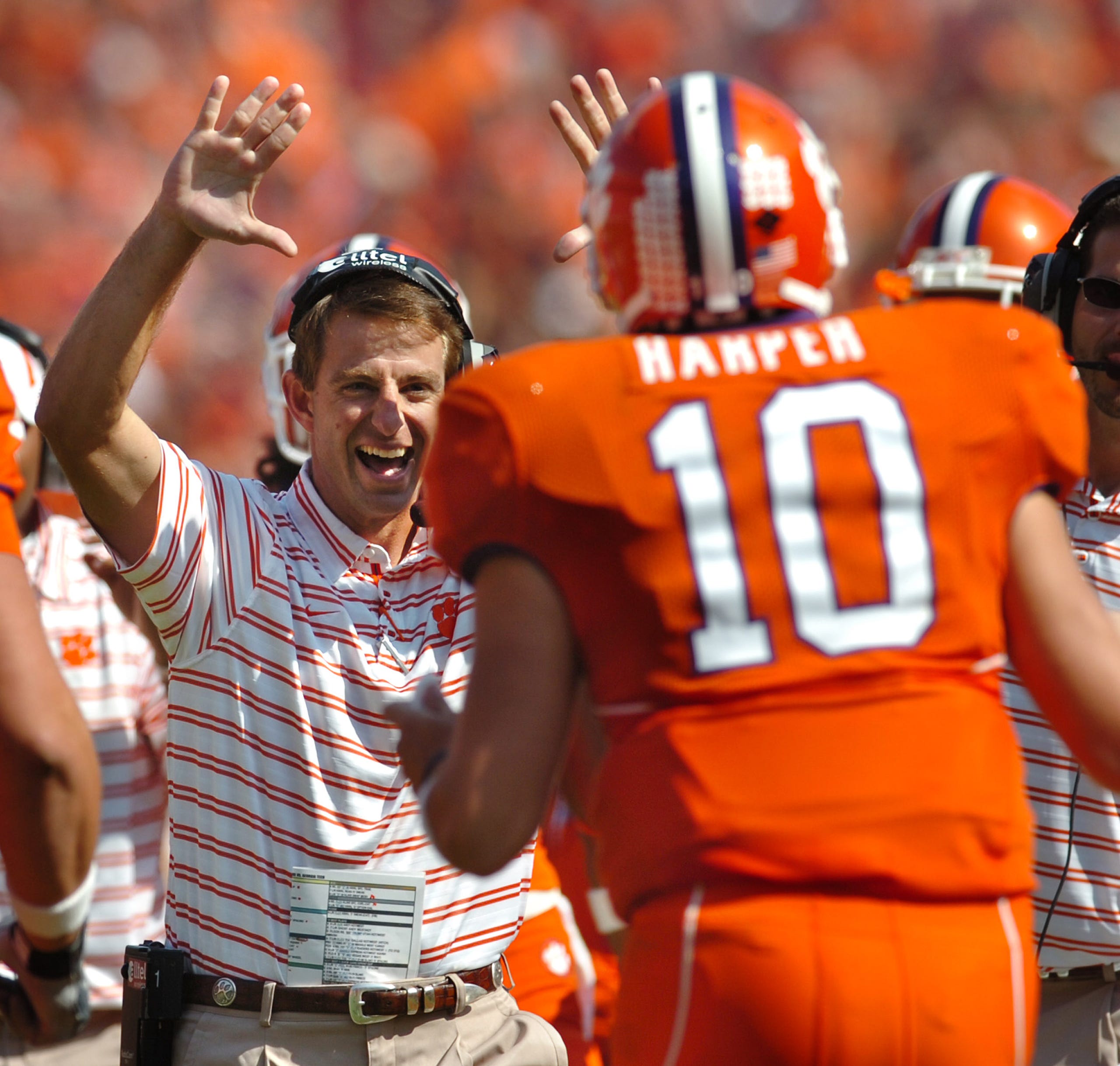 Dabo Swinneys First Game As Head Coach At Clemson