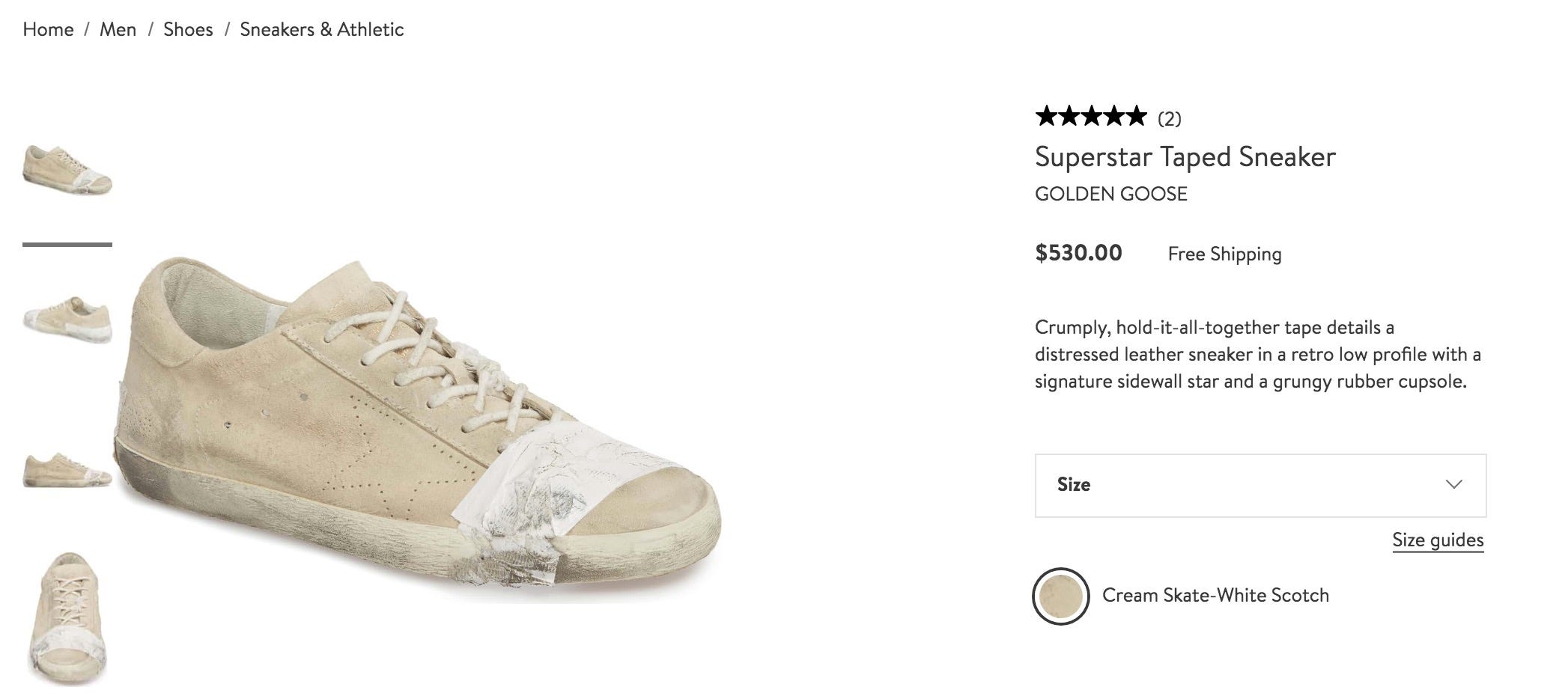expensive shoes that look dirty