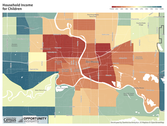 The Des Moines neighborhood a child grows up in can drastically shape ...