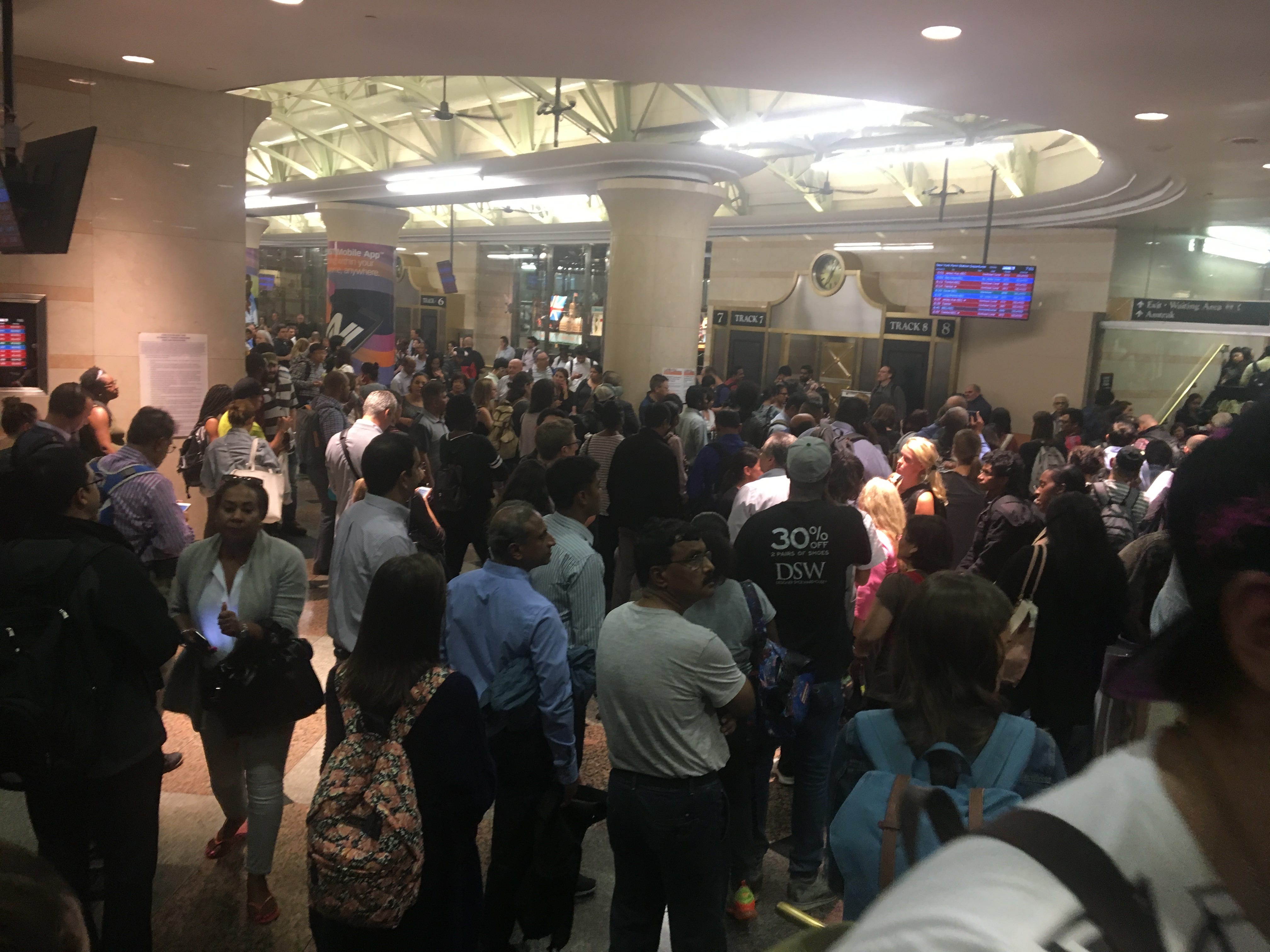 Penn Station crowded as commuters brace 