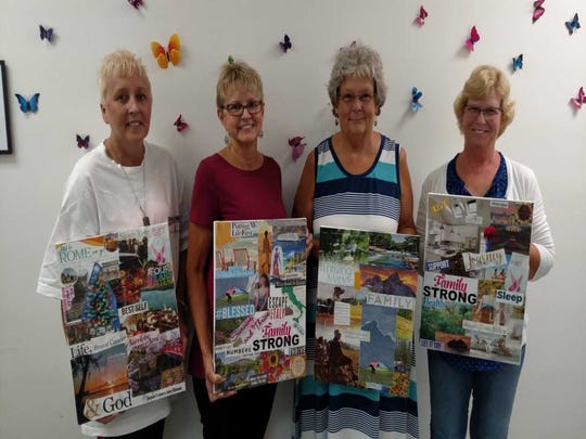 Missy Anderson, left; Marie Carey of Dover; Barbara Westfall of Greenwood; and Camden's Geri Cox McClimens, all located in Delaware, are part of the Delaware Breast Cancer Coalition's first support group for women with stage IV disease.