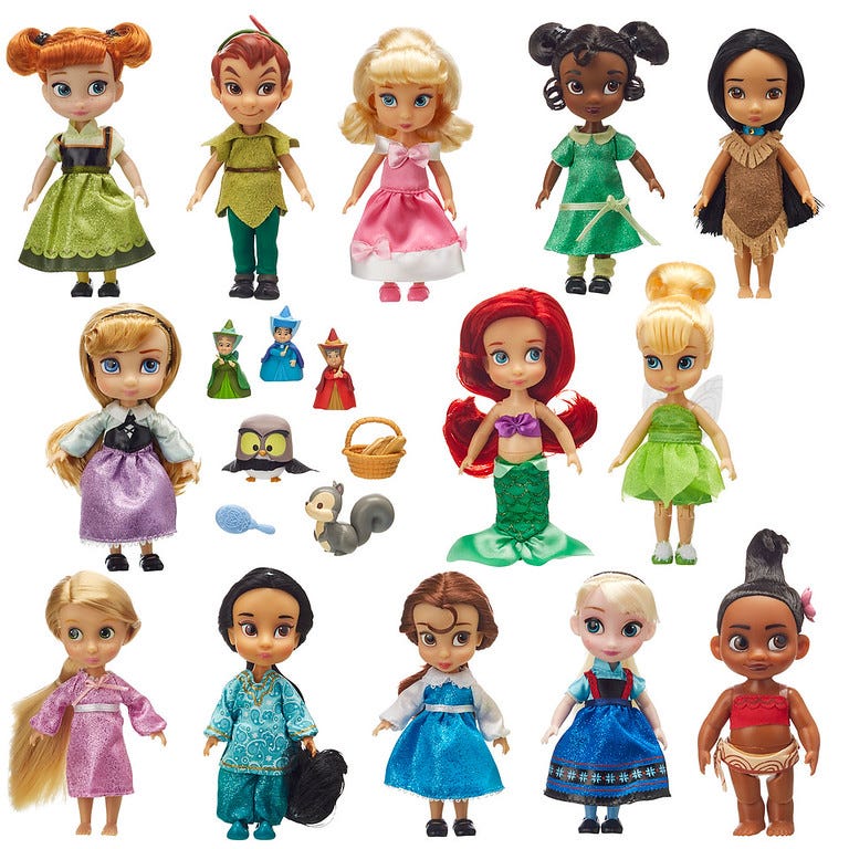 small disney characters toys