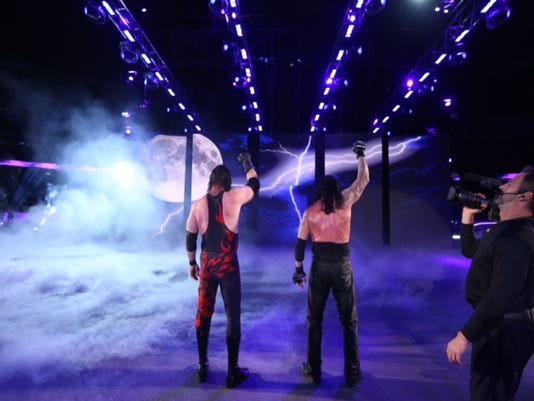 Knox County Mayor Glenn Jacobs as Kane at WWE Super Show-Down