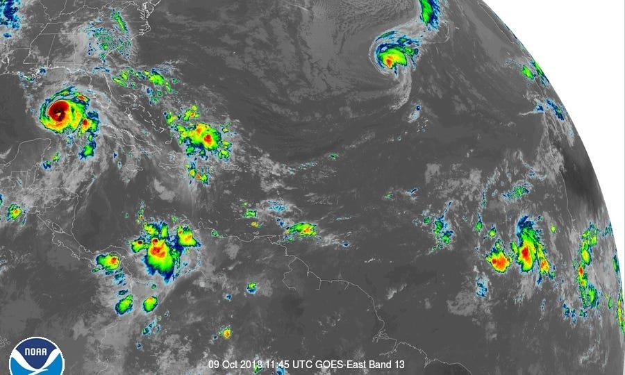 Tropical Storm Nadine Forecast And Path; Leslie Strengthens Into ...