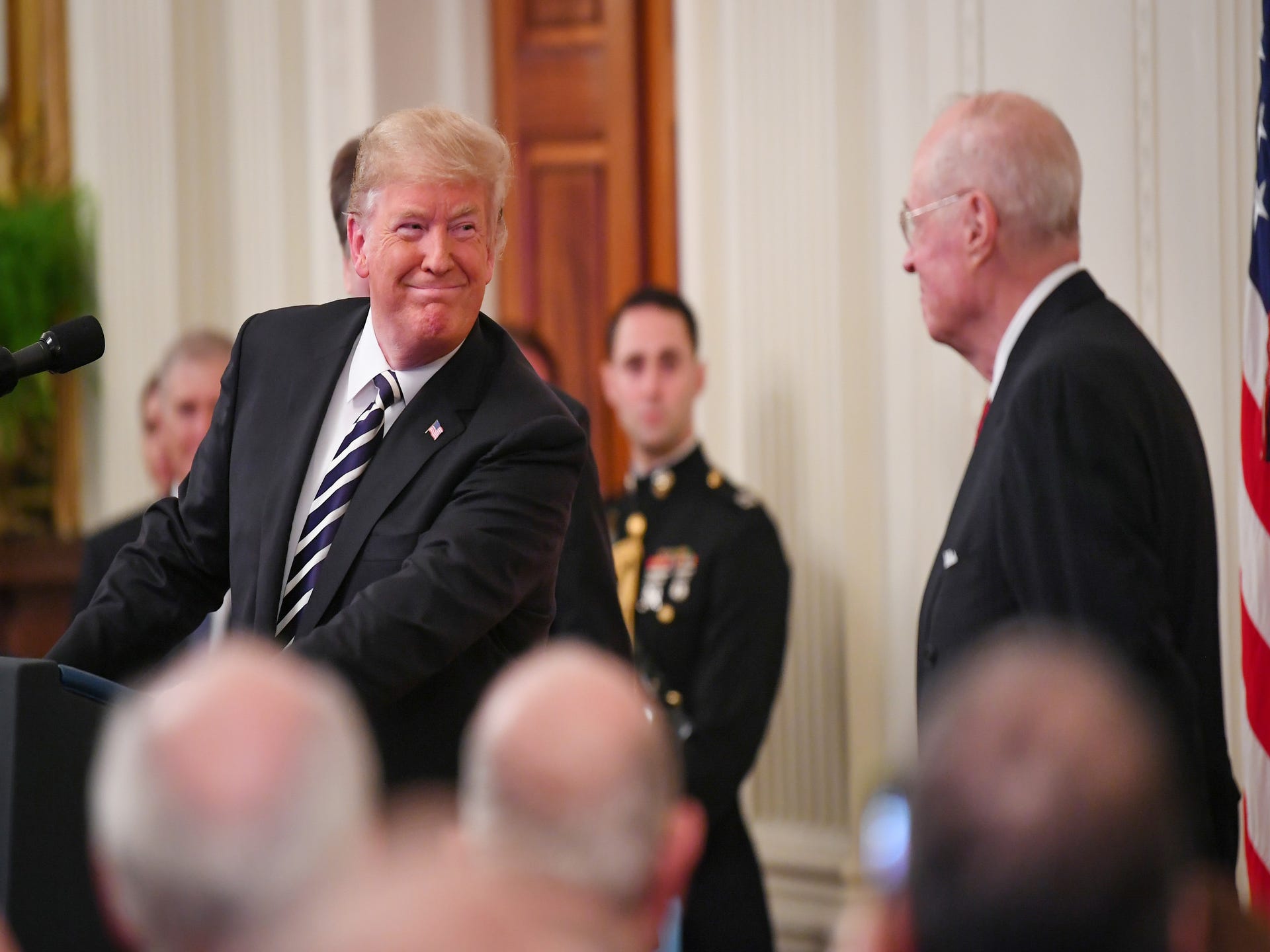 Justice Kavanaugh Is Sworn In At The White House 