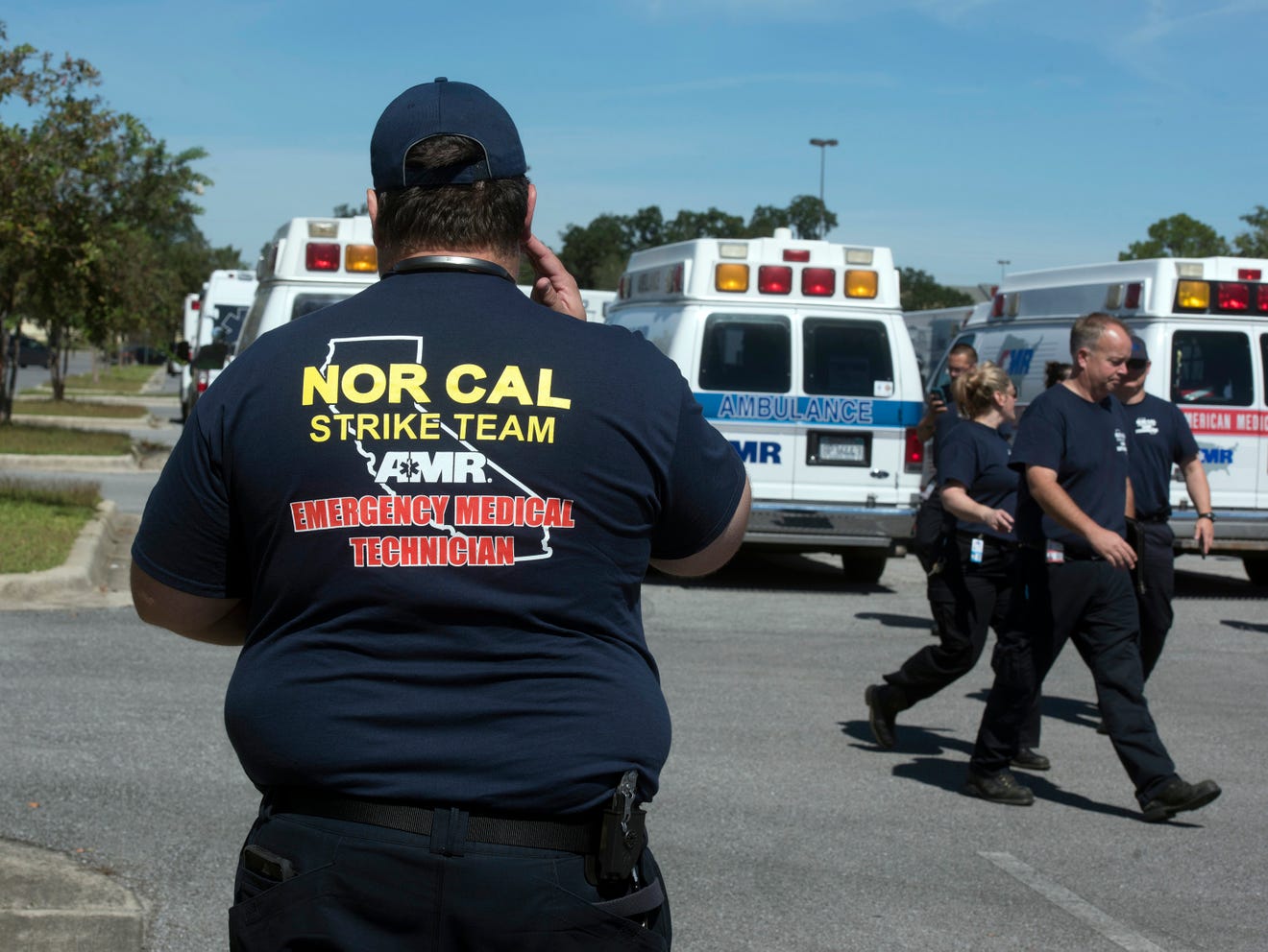 Hurricane Michael FEMA staging sets up base camp at Pensacola mall