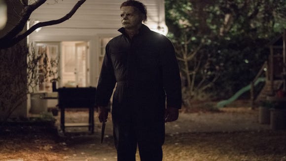 Michael Myers (played by James Jude Courtney) stalks the fine line between unstoppable supernatural force and resilient normal dude.