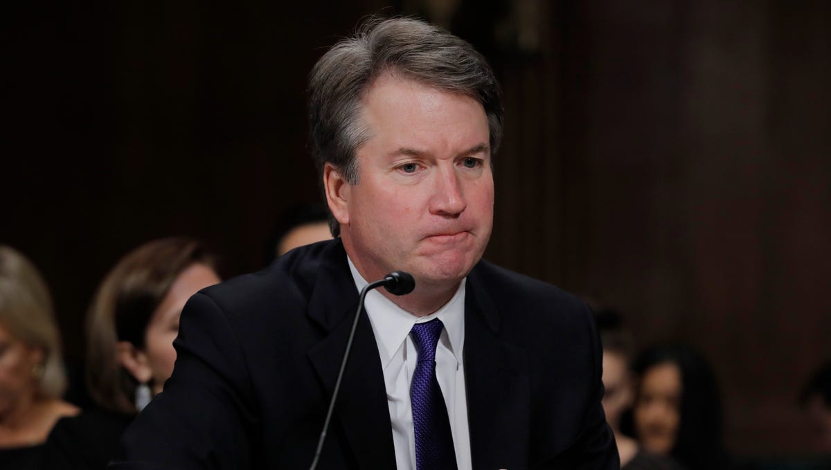 Brett Kavanaugh at his Supreme Court confirmation hearing on Sept. 27, 2018.