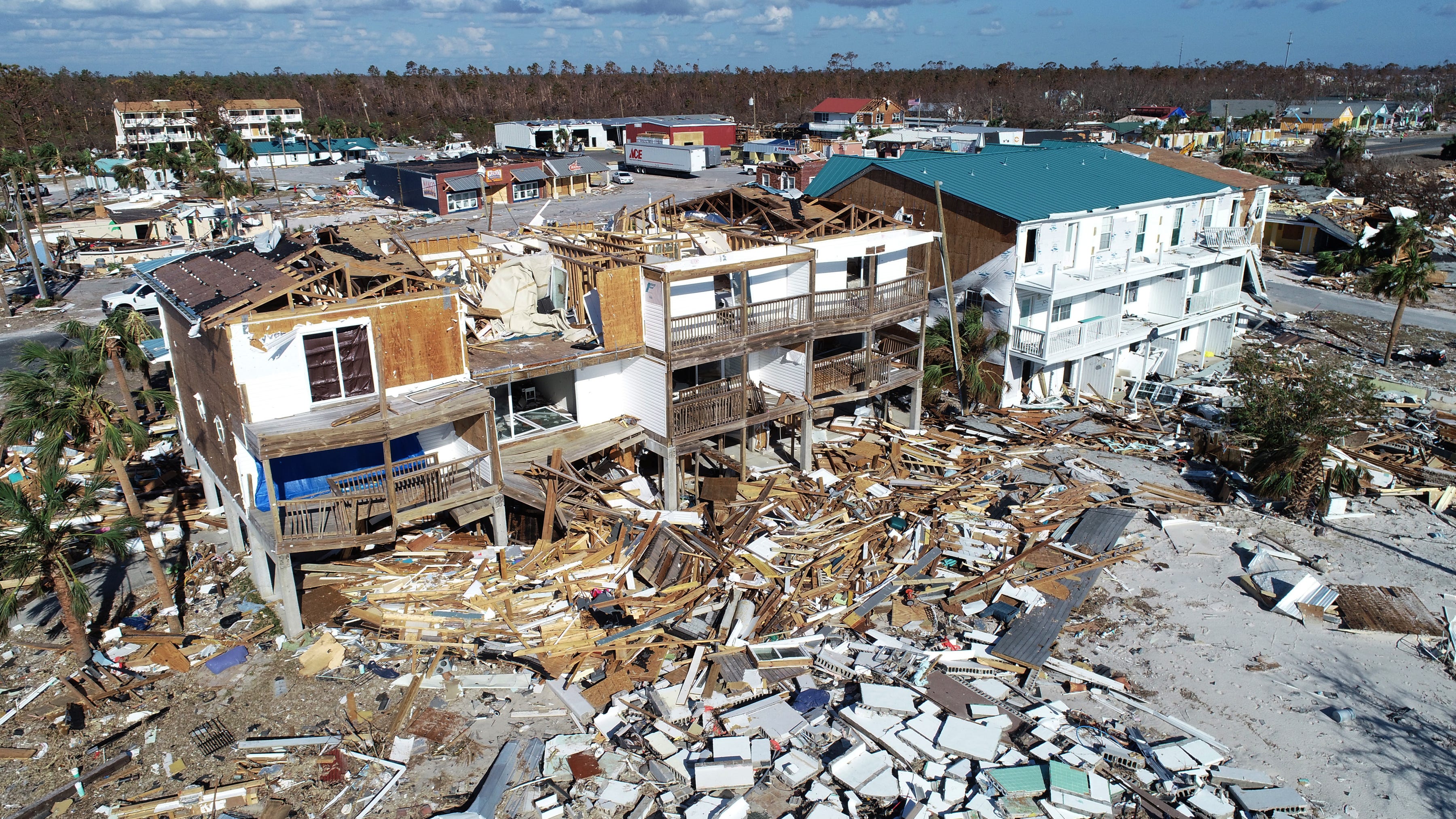 Hurricane Michael damage Mexico Beach crumbles in Panhandle, Florida