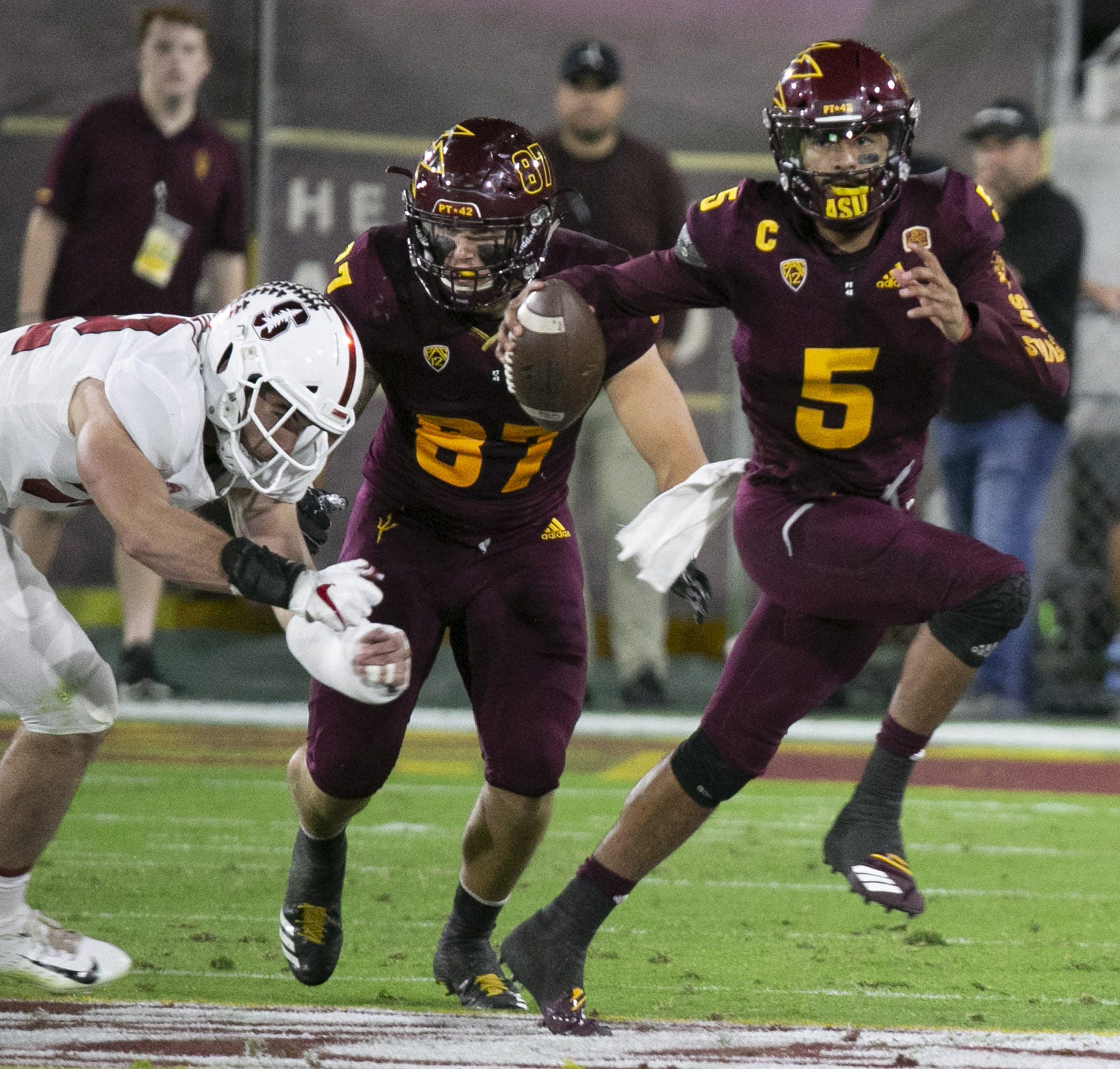 asu football time runs out on manny wilkins asu in loss to stanford