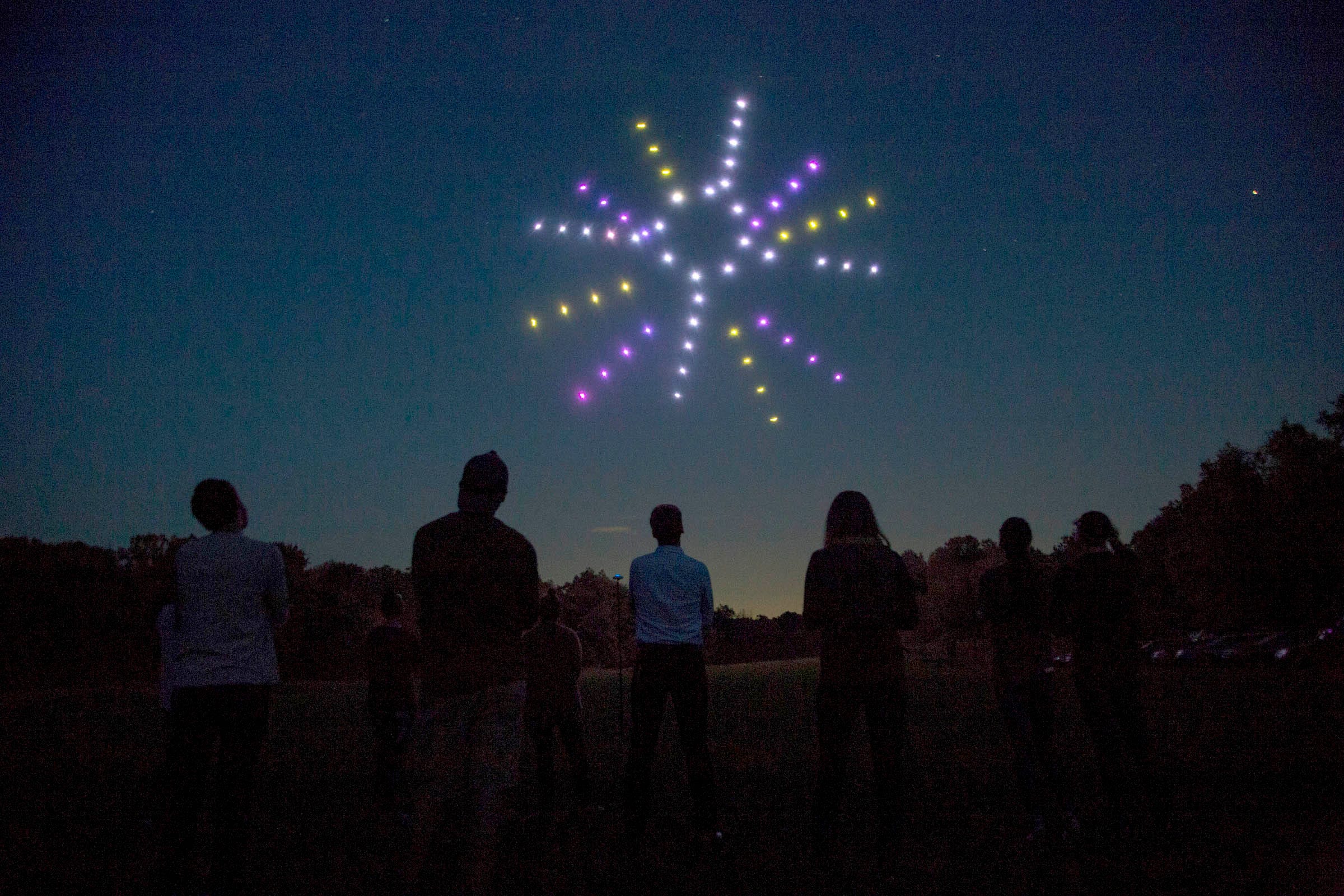 lighted drones