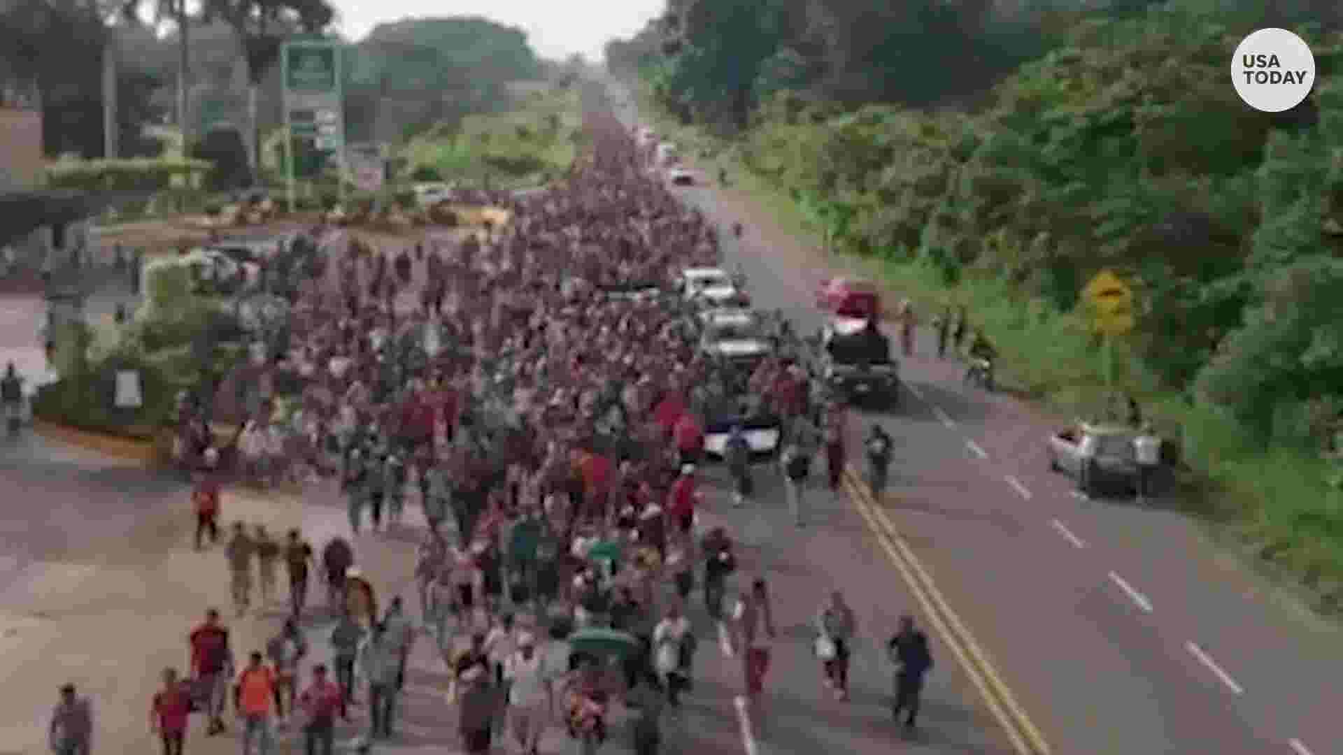 Caravan Of Central American Migrants Grows In The Thousands