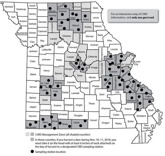 Testing on Missouri deer finds 28 more cases of CWD