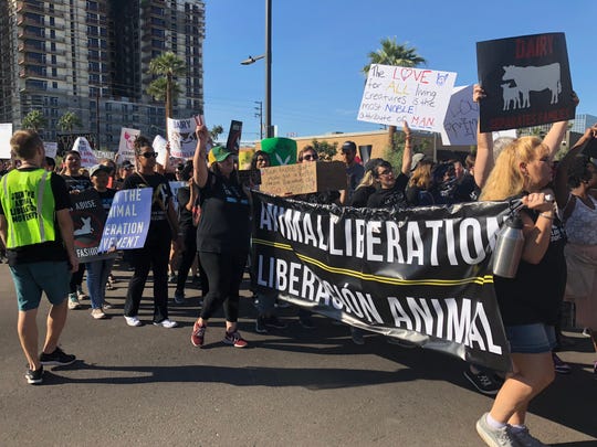 Animal Liberation Movement protesters seek justice for animals