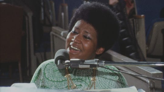 Aretha Franklin in the evangelical film 