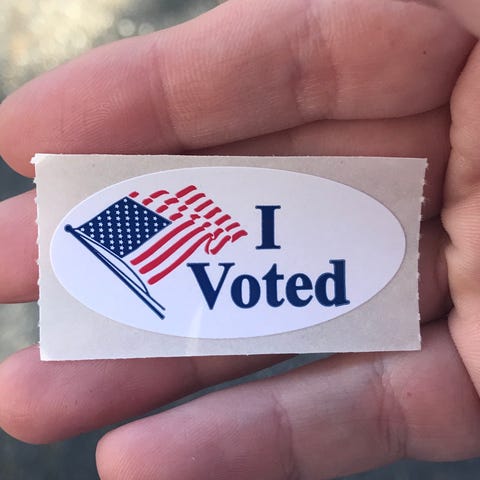 An "I Voted" sticker can mean freebies.