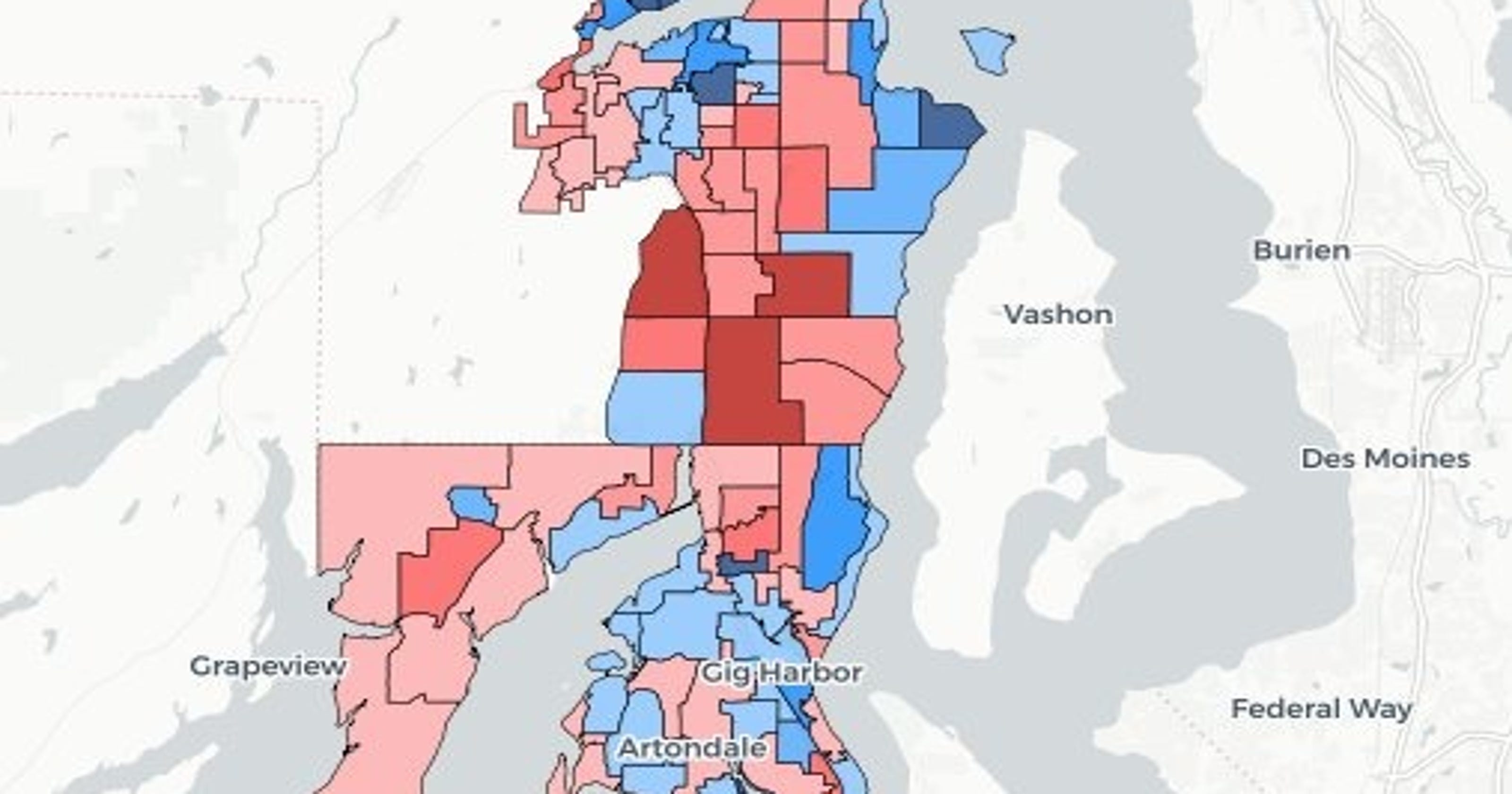 Visual votes Maps break down Kitsap's midterm election results