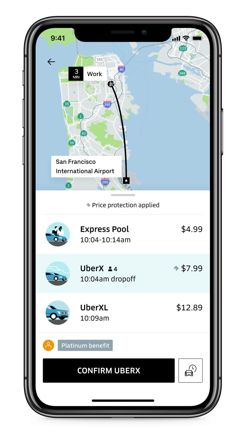 Uber Rewards gives ride discounts and other perks to frequent riders