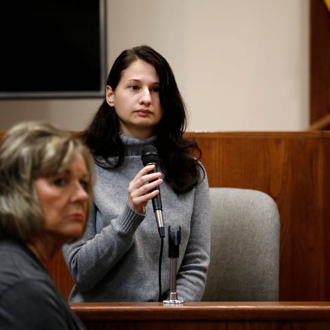 Gypsy Blanchard takes the stand during the trial...