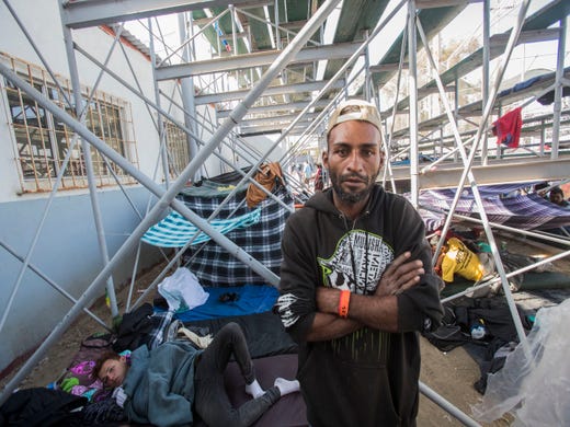 "These are no conditions a human should live in, not even a dog would sleep like this" said a migrant from Honduras who preferred to not give his name in fear of being deported from Mexico. 2397 migrants have arrived into a the Benito Juarez sports complex in Tijuana, Mexico. 