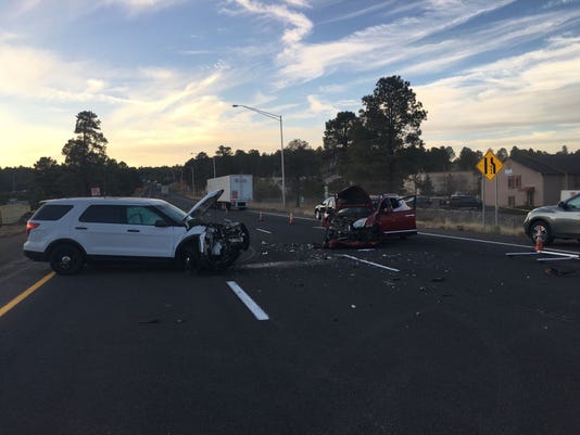 DPS trooper collides with wrong-way driver