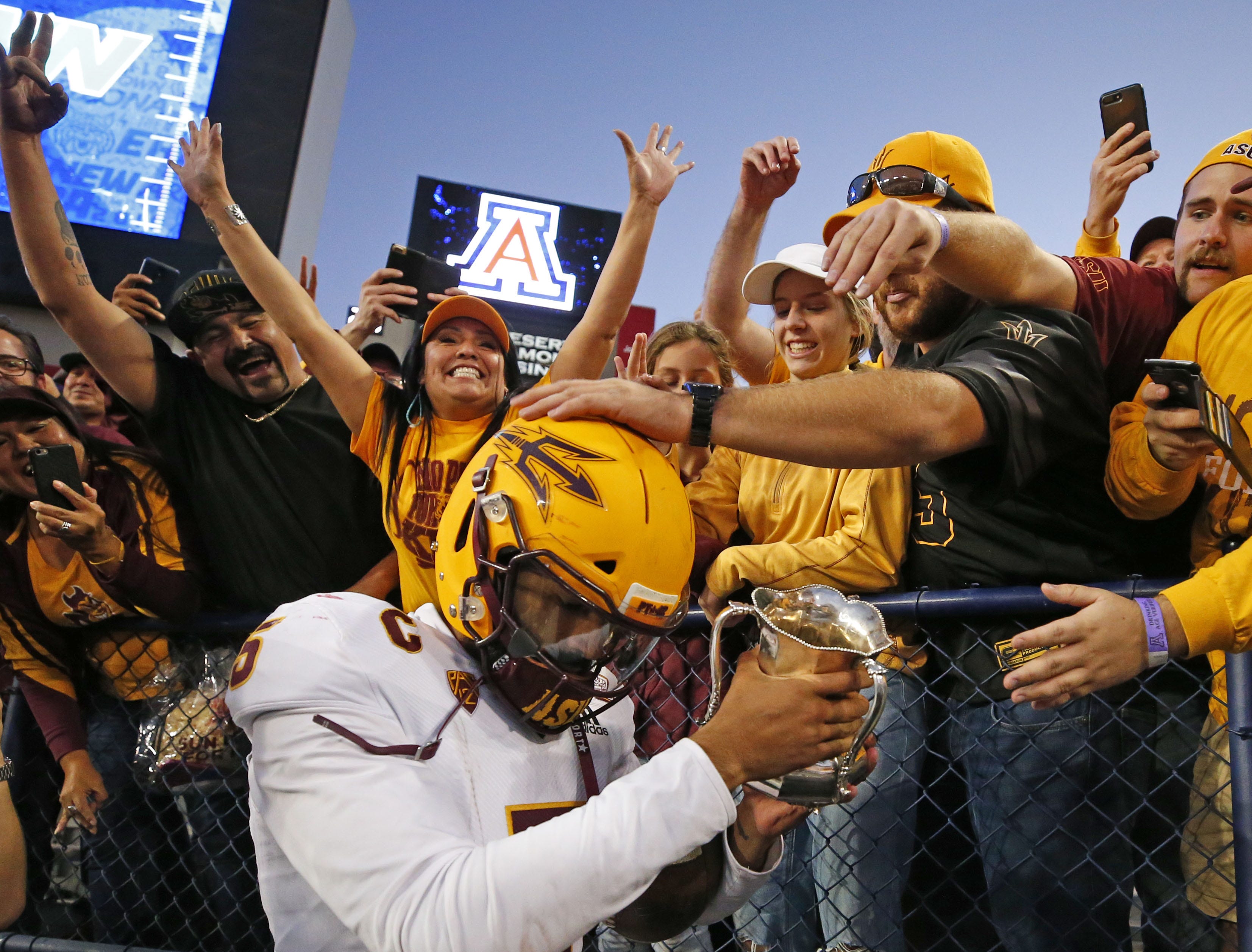 ASU Football Scores 20 Unanswered Points To Beat Arizona Wildcats