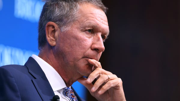 Gov. John Kasich participates in a discussion...