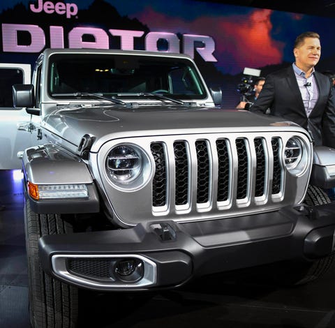 Tim Kuniskis, CEO of Jeep North America, at the...