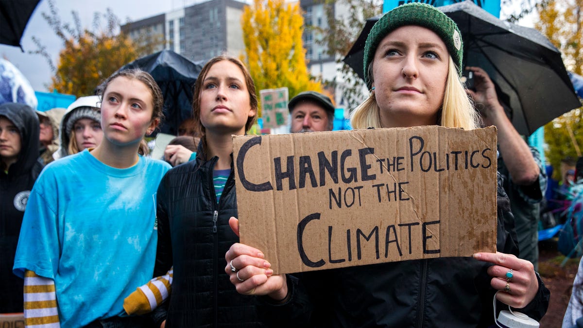 A rally in Eugene, Oregon, on Oct. 29, 2018.