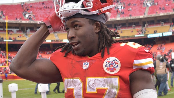 Chiefs running back Kareem Hunt was the fifth...