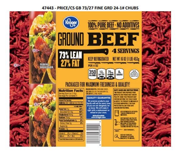 JBS Tolleson Ground Beef Recall Kroger Product Contained Salmonella   22399679 D037 473d A0fe F57e35eafb86 Ground Beef Recall.JPG