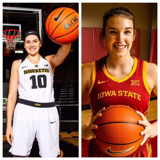 Iowa's Megan Gustafson, Iowa State's Bridget Carleton named ESPN all ...