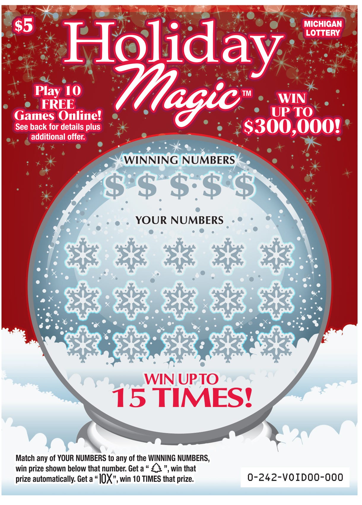 Michigan Lottery instant tickets New holiday scratchoffs